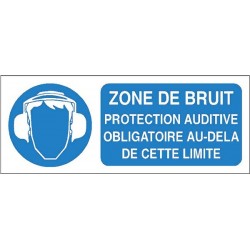 Sticker zone de bruit pour porte de la salle des machine en adhésif haute qualité