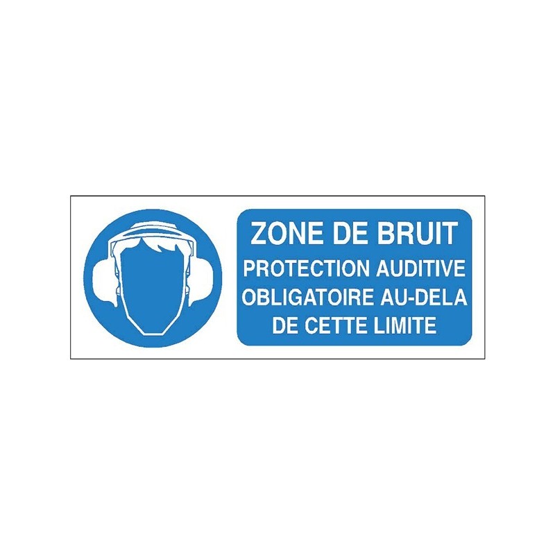 Sticker zone de bruit pour porte de la salle des machine en adhésif haute qualité