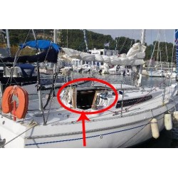 Porte de descente en plexiglas pour bateau Gib Sea 28.