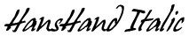 Hans Hand Italic